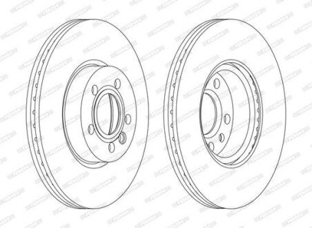 Диск гальмівний FERODO DDF1160C