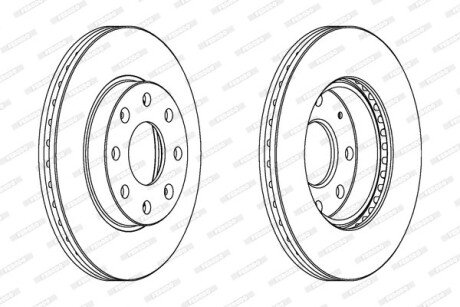 Гальмівний диск FERODO DDF1279C