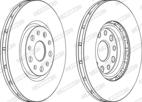 Гальмівний диск FERODO DDF1449