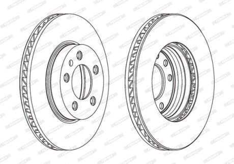 Гальмівний диск FERODO DDF1591LC-1