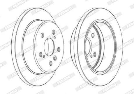 Диск гальмівний FERODO DDF1598C