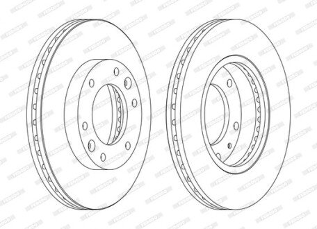 Диск гальмівний FERODO DDF1612C