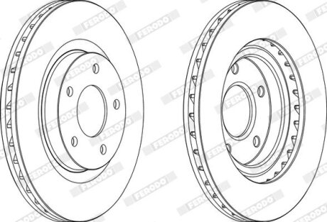 Гальмівний диск FERODO DDF1624 (фото 1)