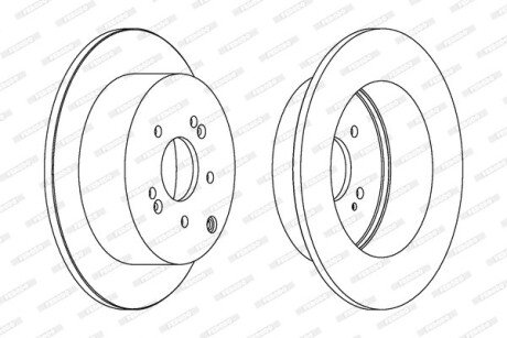 Диск гальмівний FERODO DDF1671C (фото 1)