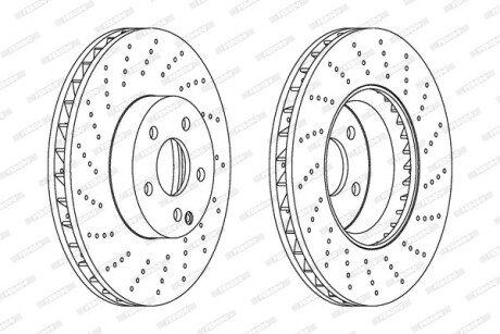 Гальмівний диск FERODO DDF1694C-1 (фото 1)