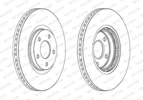 Диск гальмівний FERODO DDF1724C