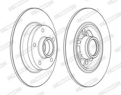 Гальмівний диск FERODO DDF1730-1 (фото 1)