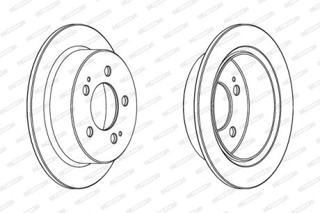 Диск гальмівний FERODO DDF1753C