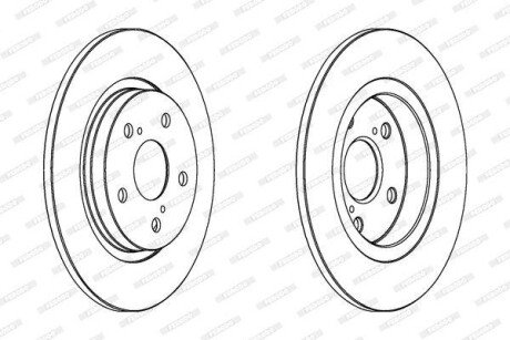 Гальмівний диск FERODO DDF1755C