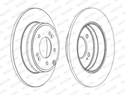 Гальмівний диск FERODO DDF1787C