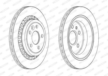 Диск гальмівний FERODO DDF1802C