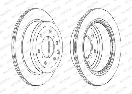 Диск гальмівний FERODO DDF1965C