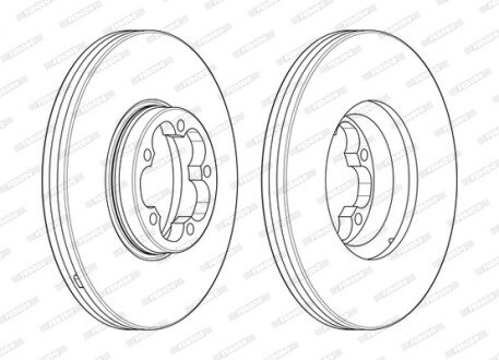 Гальмівний диск FERODO DDF2468-1