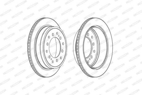 Гальмівний диск FERODO DDF2505C