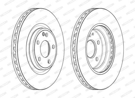 Диск гальмівний FERODO DDF2545C