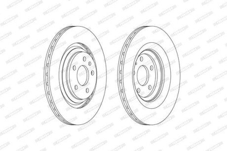 Диск гальмівний FERODO DDF2546C