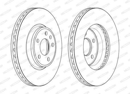 Диск гальмівний FERODO DDF2596C-1 (фото 1)