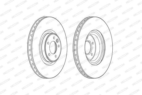 Диск гальмівний FERODO DDF2601C-1