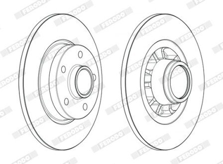 Диск гальмівний FERODO DDF2602-1