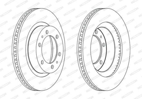 Диск гальмівний FERODO DDF2606C