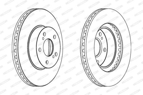 Гальмівний диск FERODO DDF485C
