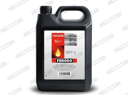 Гальмівна рідина (DOT 4) 5л FERODO FBX500B