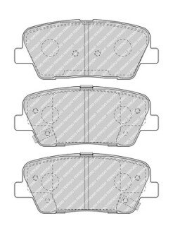 Комплект гальмівних колодок з 4 шт. дисків FERODO FDB4391