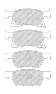 Колодки гальмівні дискові FERODO FDB4933