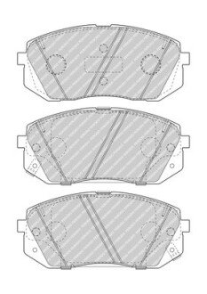 Колодки гальмівні дискові (комплект 4 шт) FERODO FDB5039