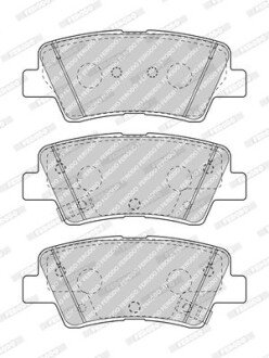 Колодки гальмівні дискові (комплект 4 шт) FERODO FDB5041