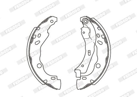 Тормозные колодки барабанные FERODO FSB4159