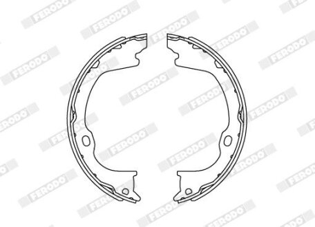 Тормозные колодки барабанные FERODO FSB4169
