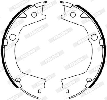 Колодки гальмівні барабанні FERODO FSB4318 (фото 1)