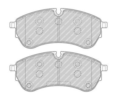 Колодки гальмівні дискові (комплект 4 шт) FERODO FVR5067