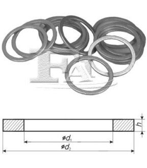 FISCHER шайба алюмінієва 8*12*1мм (802.760) Fischer Automotive One (FA1) 044.810.100