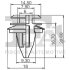 Кліпса кріплення (затискач) Fischer Automotive One (FA1) 10-40016.5 (фото 2)