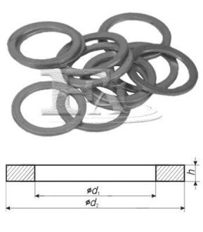 FISCHER Ущільнювальне кільце Cu 10,00 x 20,00 x 1,50 (OE - 30735089,SU00100580,SU00100823) Fischer Automotive One (FA1) 625.590.010