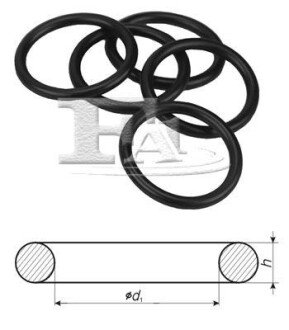 FISCHER 006 ущільнювальне кільце (BOX70)(орінг) 2,90x1,78 Fischer Automotive One (FA1) 654.190.100