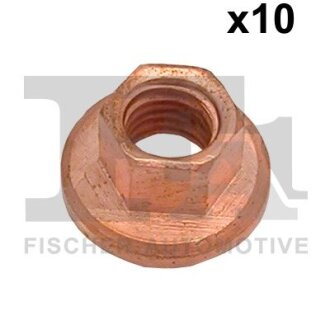 FISCHER Гайка M8 SiMu SW10FL Cu (OE - 035805,849928,4403640,4420282,4420881) Fischer Automotive One (FA1) 988-0806.10