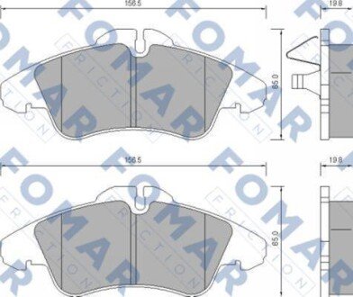 Колодки FOMAR FO627281