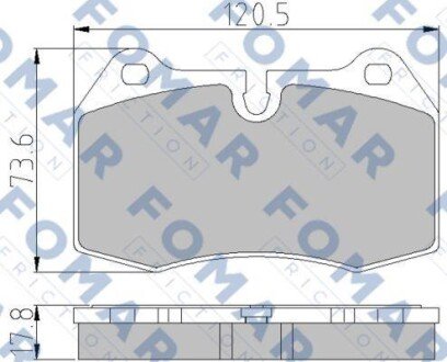 Колодки гальмівні дискові FOMAR FO 904981