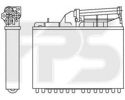 Радіатор пічки FPS FP 14 N110 (фото 1)