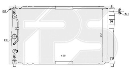 Радіатор охолодження FPS FP 22 A684