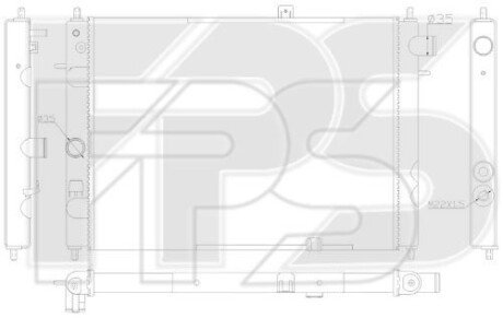 Радіатор охолодження FPS FP 52 A331 (фото 1)