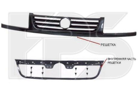 Решітка пластикова FPS FP 9542 991