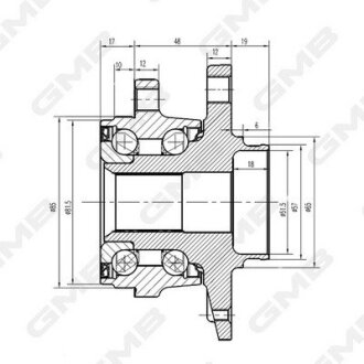 VW Подшипник пер. ступицы AUDI, SKODA, SEAT, 12- GMB GH35030M