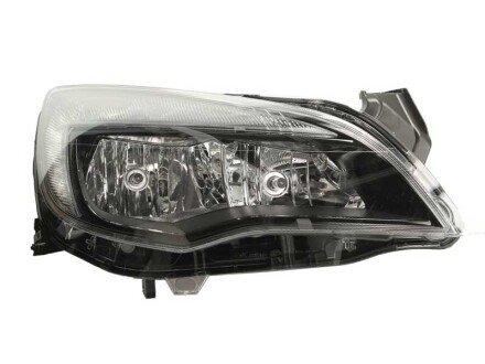 OPEL Фара основная галоген с мотором,H7/H7 W21/5W прав.Astra J 09- HELLA 1EG 010 011-621