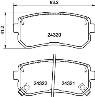 Тормозные кол. задн. Kia Ceed, Rio, Hyundai Accent HELLA 8DB 355 006-961