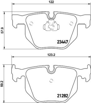 BMW гальмівні колодки задн.7 E65 01-,E53 X5 02- HELLA 8DB 355 009-331