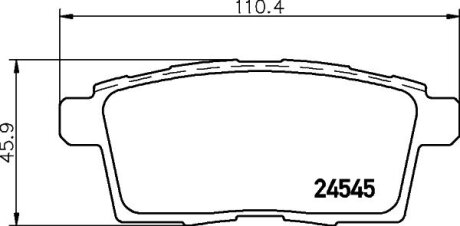 MAZDA колодки гальм.задн.CX-7/9 HELLA 8DB 355 013-261